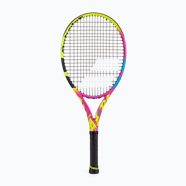 Dětská tenisová raketa Babolat Pure Aero Rafa 2gen žluto-růžová 140469
