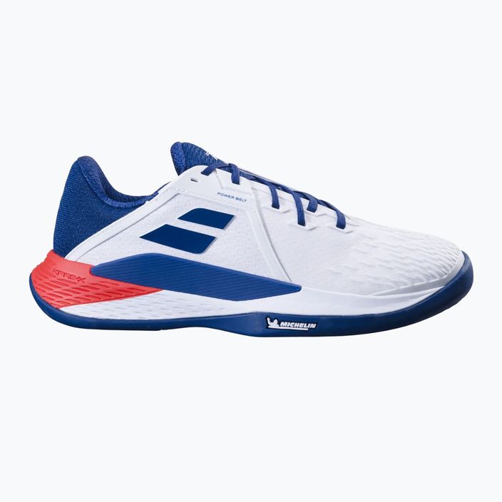Pánské tenisové boty  Babolat Propulse Fury 3 Clay white/estate blue 9