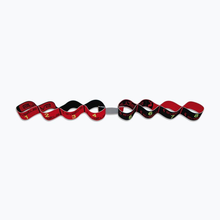 Posilovací guma Sveltus Elastiband 3 strenghts bulk červeno-černá 0100 5