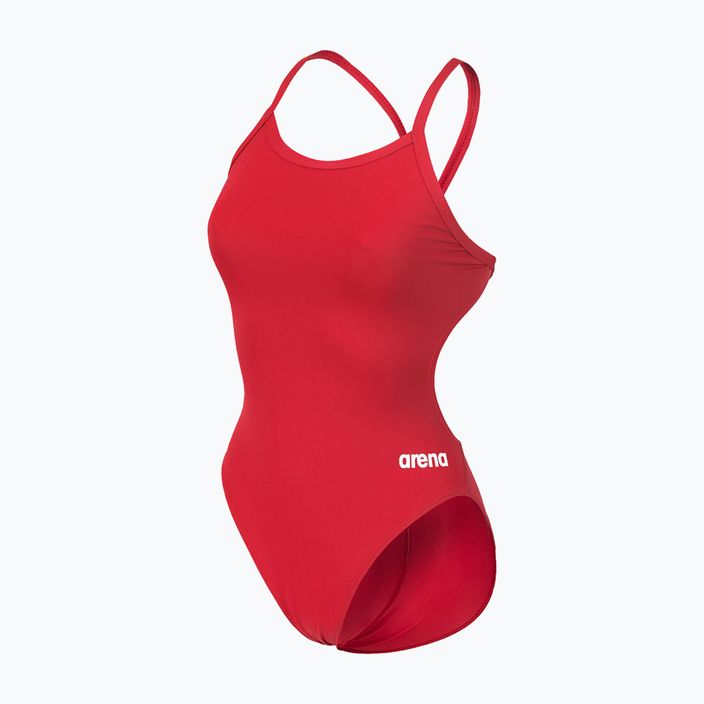 Jednodílné dámské plavky arena Team Challenge Solid červené 004766 4