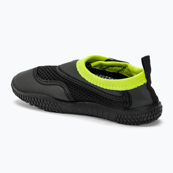 Dětské boty do vody Arena Watershoes JR tmavě šedé/limetkové boty do vody 3