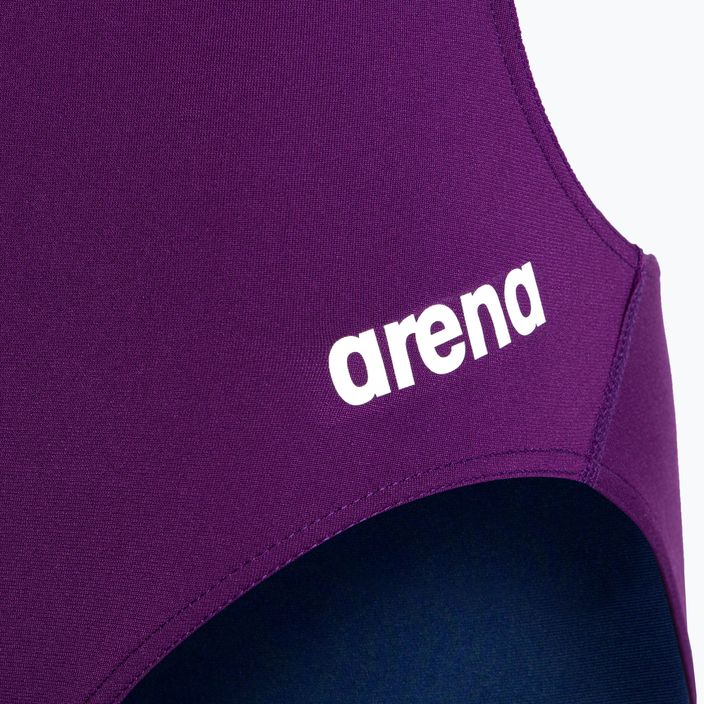 Jednodílné dámské plavky arena Team Challenge Solid fialové 004766 3