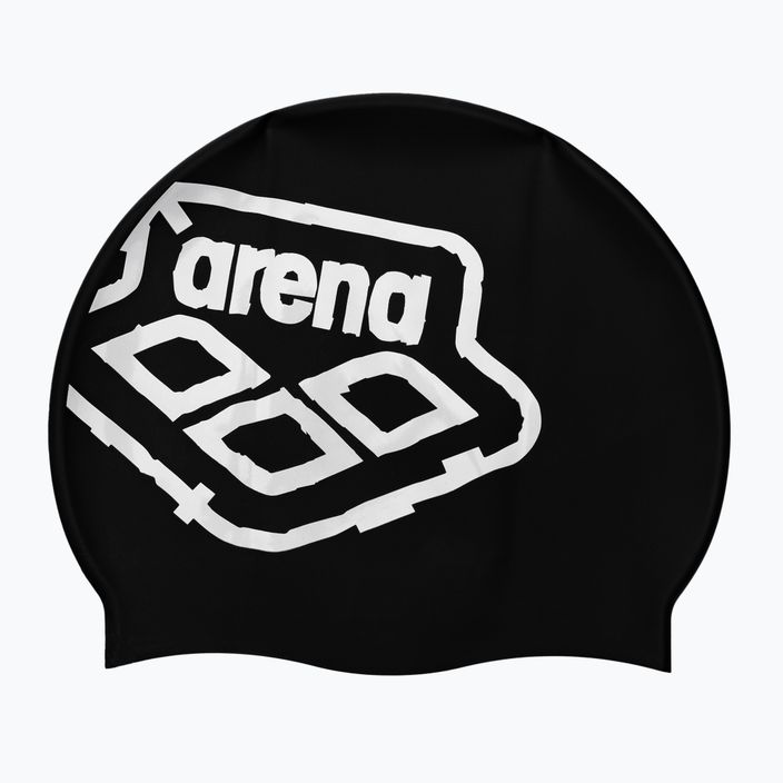 Arena Icons Team Stripe plavecká čepice černá 001463