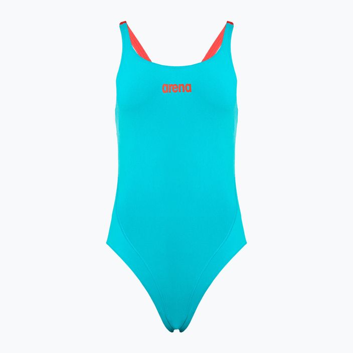 Jednodílné dámské plavky arena Team Swim Tech Solid modré 004763/840
