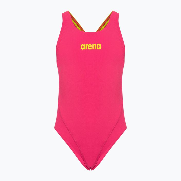 Jednodílné dětské plavky arena Team Swim Tech Solid červené 004764/960