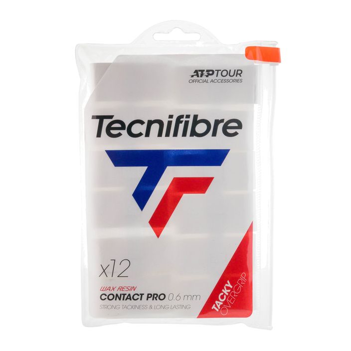 Tecnifibre Contact Pro Tenisová omotávka 12 ks bílá 52ATPCON12 2