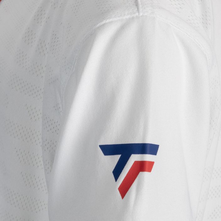 Dětské tenisové tričko Tecnifibre Polo white 22F3VE F3 5