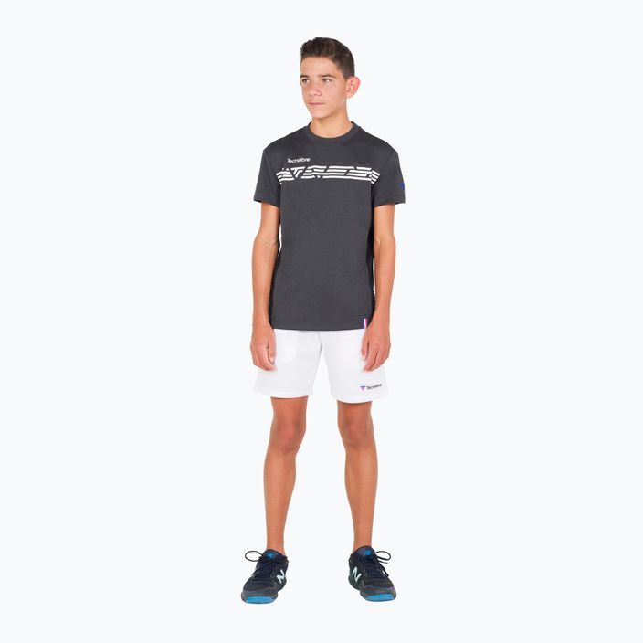 Dětské tenisové tričko Tecnifibre Airmesh bílo-černé 22F2ST F2 8