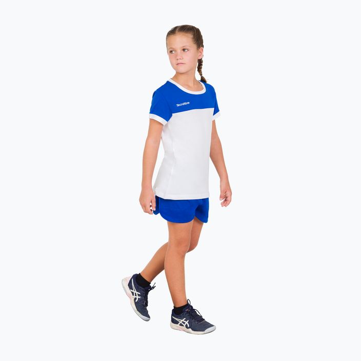 Tecnifibre Stretch bílo-modré dětské tenisové tričko 22LAF1 F1 8