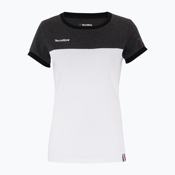 Dámské tenisové tričko Tecnifibre Stretch bílo-černé 22LAF1 F1