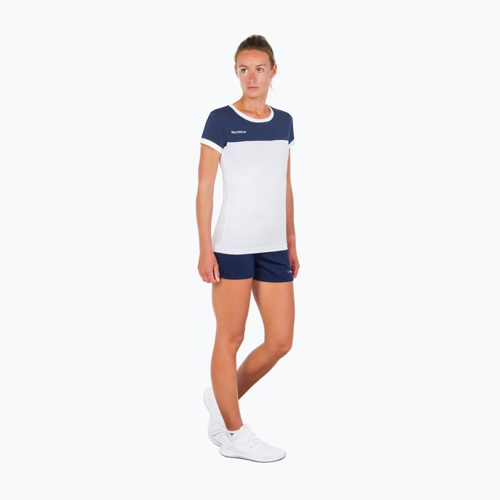 Dámské tenisové tričko Tecnifibre Stretch bílo-modré 22LAF1 F1 3