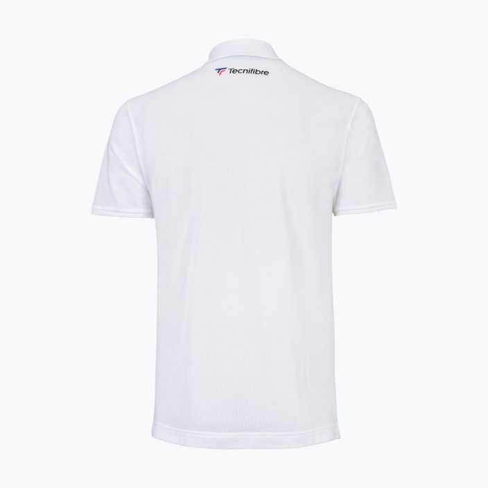 Pánské tenisové tričko Tecnifibre Polo Pique white 25POlOPIQ 2