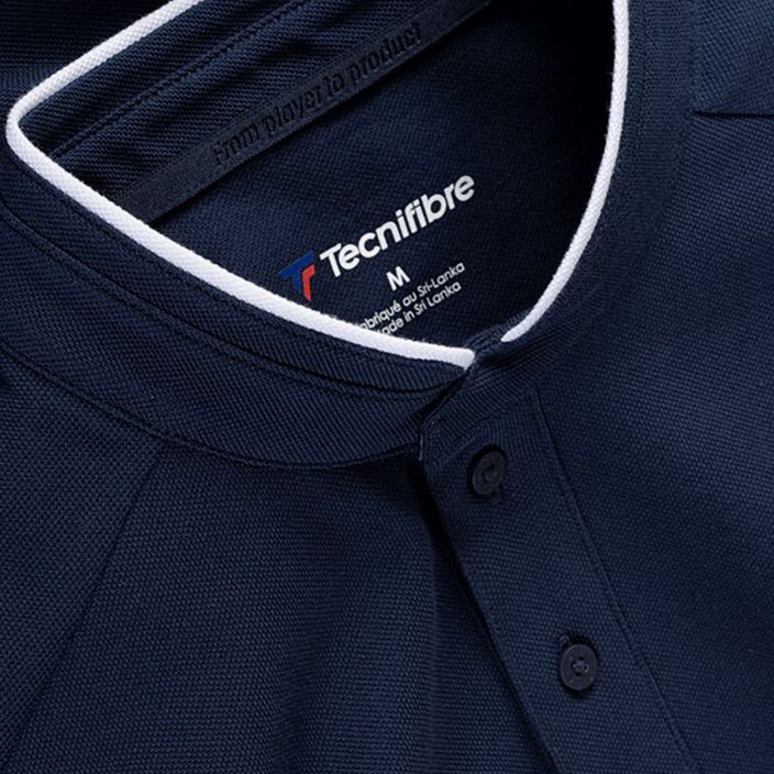 Pánské tenisové tričko Tecnifibre Polo Pique navy blue 25POPIQ224 4