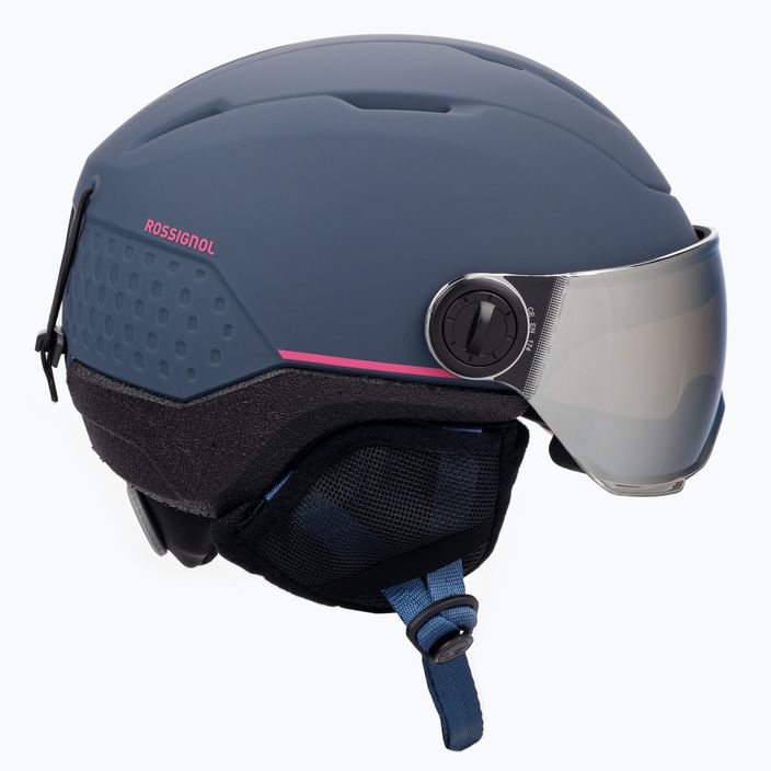 Dětské lyžařské helmy Rossignol Whoopee Visor Impacts blue/pink/orange/silver 4