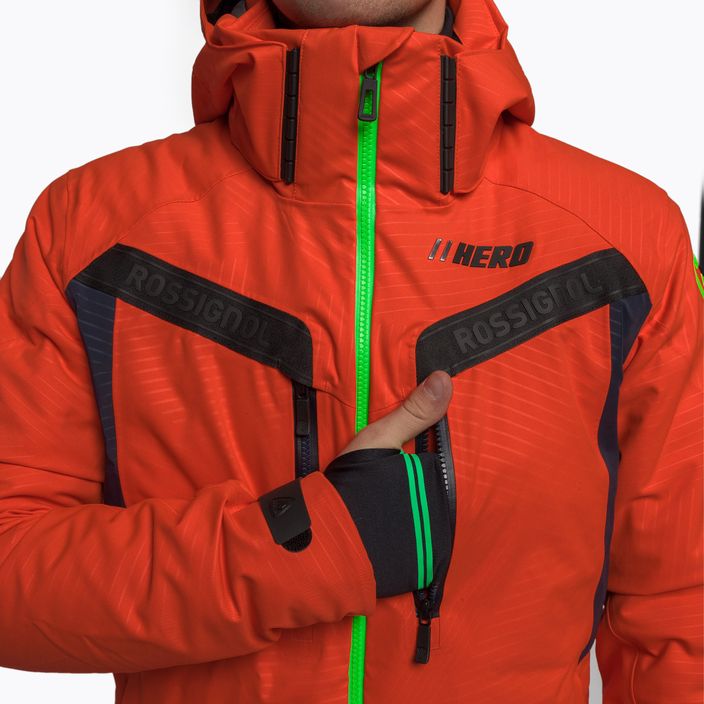 Pánská lyžařská bunda Rossignol Hero Aile Jkt neon red 10