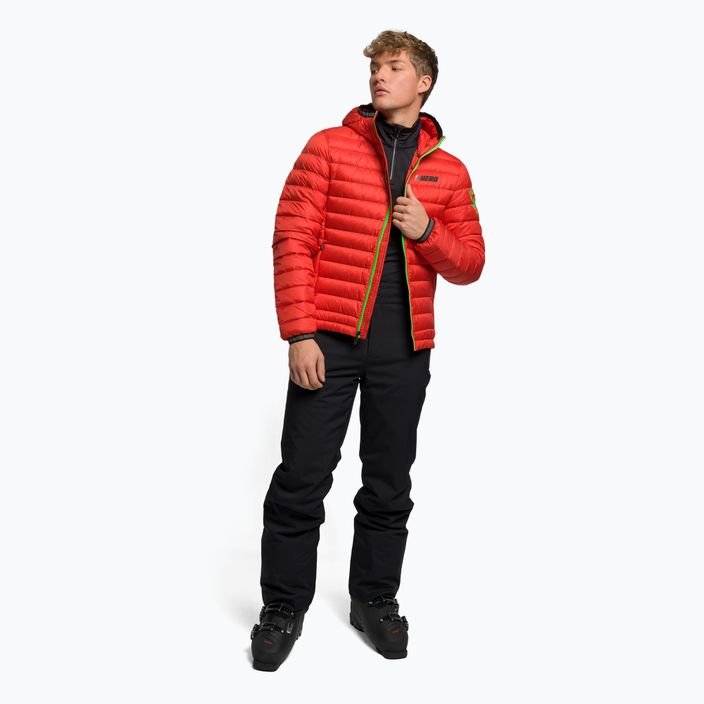 Pánská lyžařská bunda Rossignol Verglas Hero Hood neon red 2