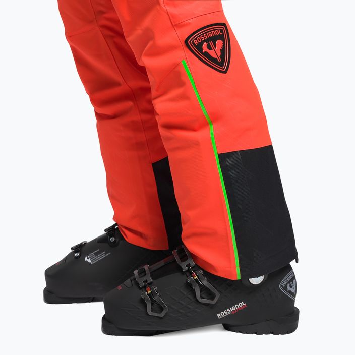 Pánské lyžařské kalhoty Rossignol Hero Ski neon red 5