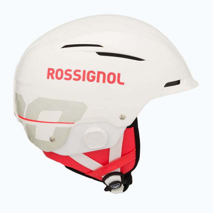 Lyžařská helma Rossignol Hero Slalom Impacts + Chinguard bílá 4