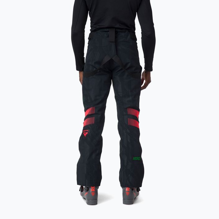 Pánské lyžařské kalhoty Rossignol Hero Course black/red 2