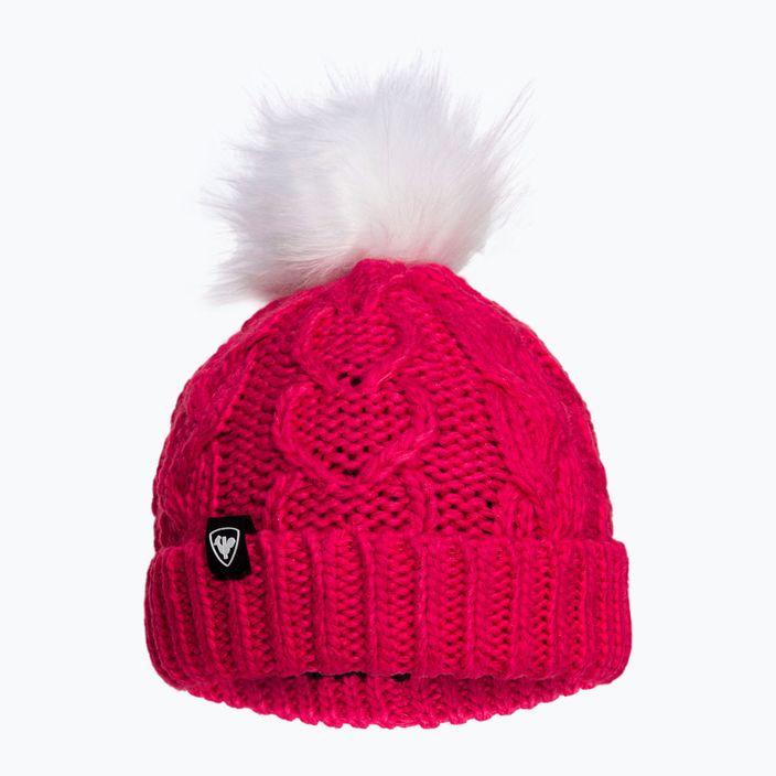 Dětská zimní čepice Rossignol L3 Bony Fur pink 2