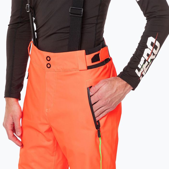Pánské lyžařské kalhoty Rossignol Hero neon red 7