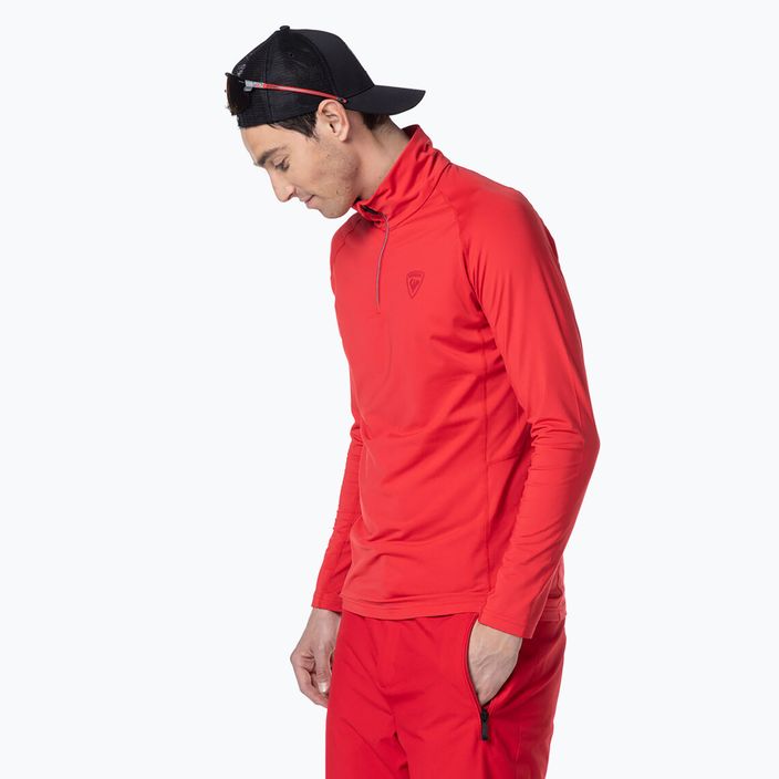 Pánský longsleeve termo tričko Rossignol Classique 1/2 Zip sports red 3