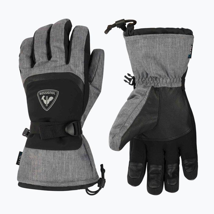 Rossignol Type Impr G heather grey pánské lyžařské rukavice 5