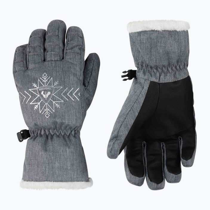 Dámské lyžařské rukavice Rossignol Perfy G heather grey 5