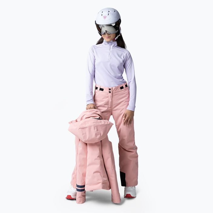 Rossignol Girl Ski cooper růžové dětské lyžařské kalhoty 4
