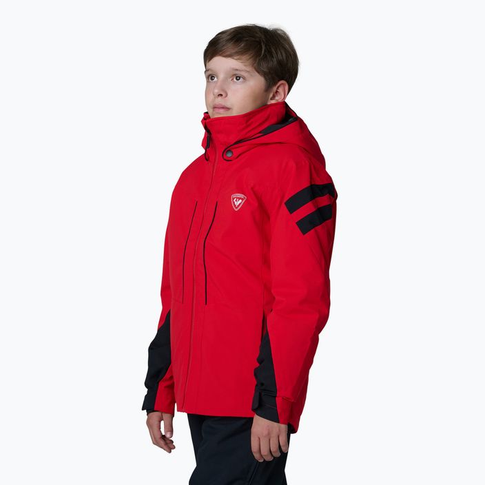 Rossignol Boy Ski sports červená dětská lyžařská bunda 3