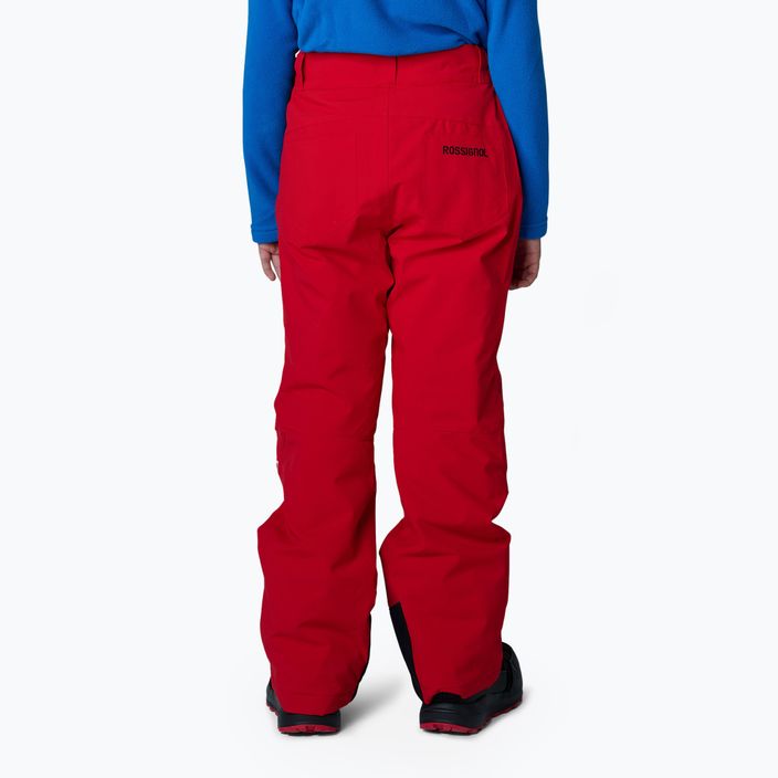 Rossignol Boy Ski sports červené dětské lyžařské kalhoty 3