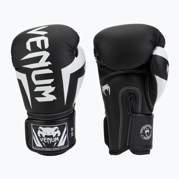 Boxerské rukavice Venum Elite černobílé 0984 3