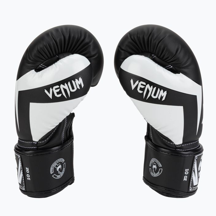 Boxerské rukavice Venum Elite černobílé 0984 4