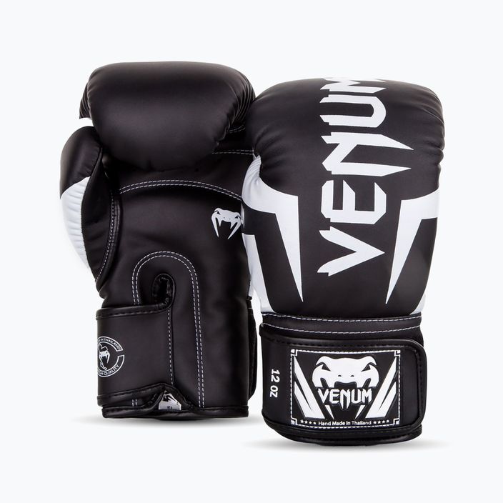 Boxerské rukavice Venum Elite černobílé 0984 9