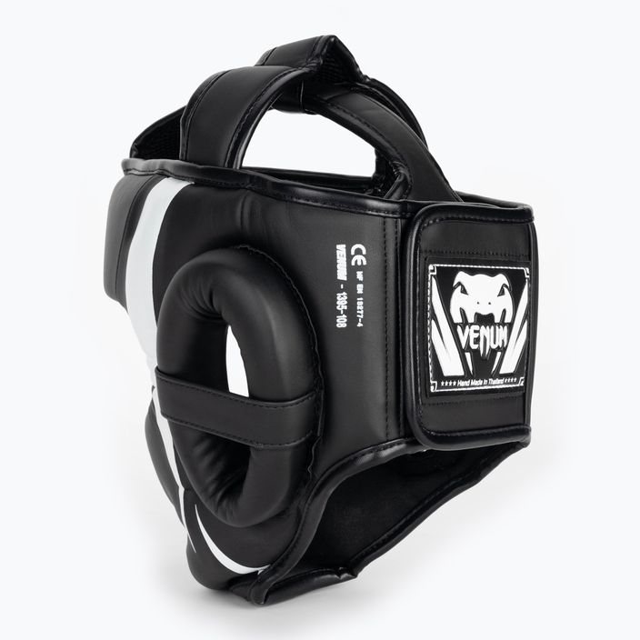 Boxerská helma Venum Elite black/white 3