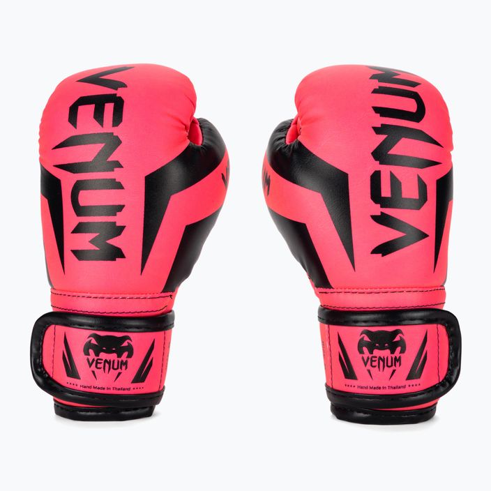 Rękawice bokserskie dziecięce Venum Elite Boxing fluo pink
