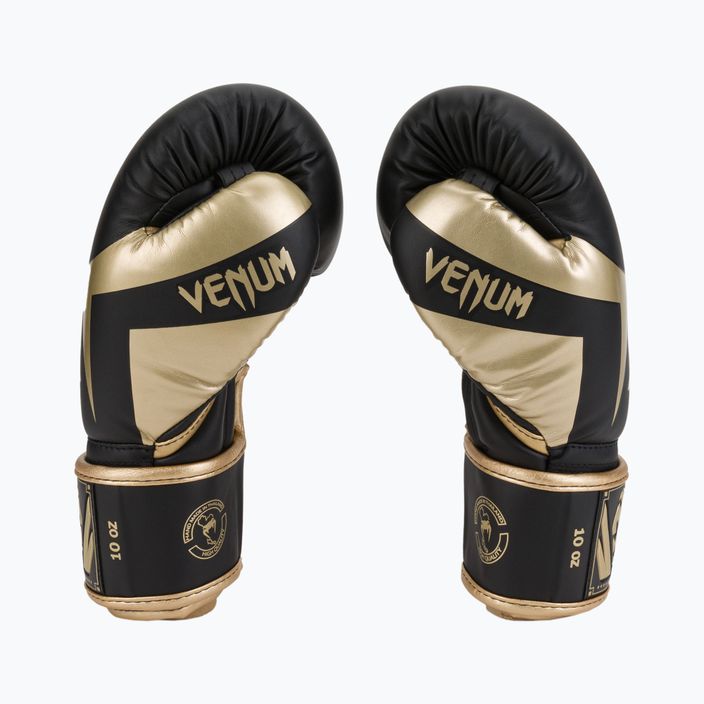Pánské boxerské rukavice Venum Elite černo-zlaté VENUM-1392 4