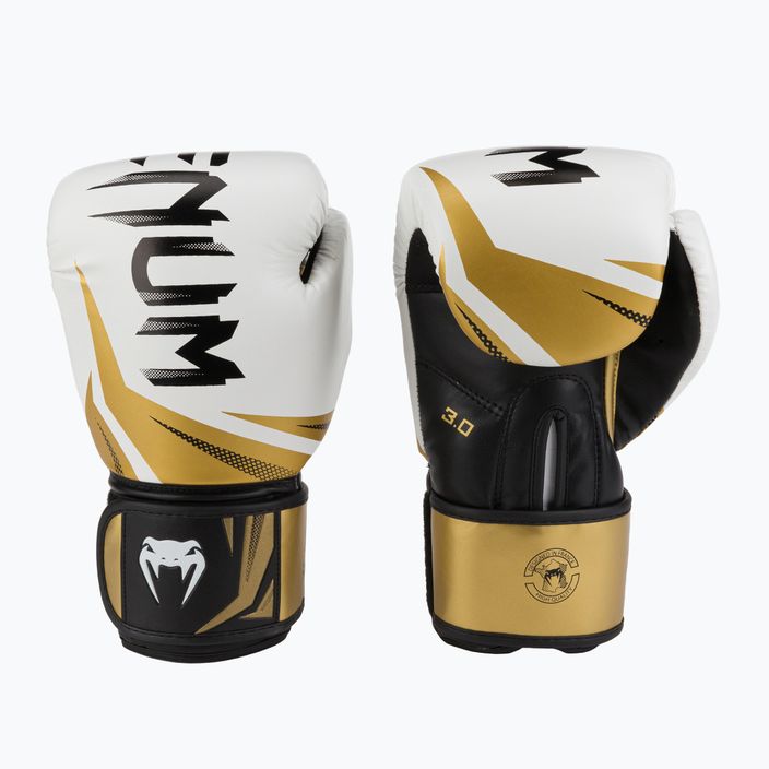 Boxerské rukavice Venum Challenger 3.0 bílo-zlaté 03525-520 3