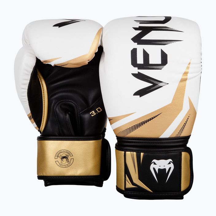 Boxerské rukavice Venum Challenger 3.0 bílo-zlaté 03525-520 7