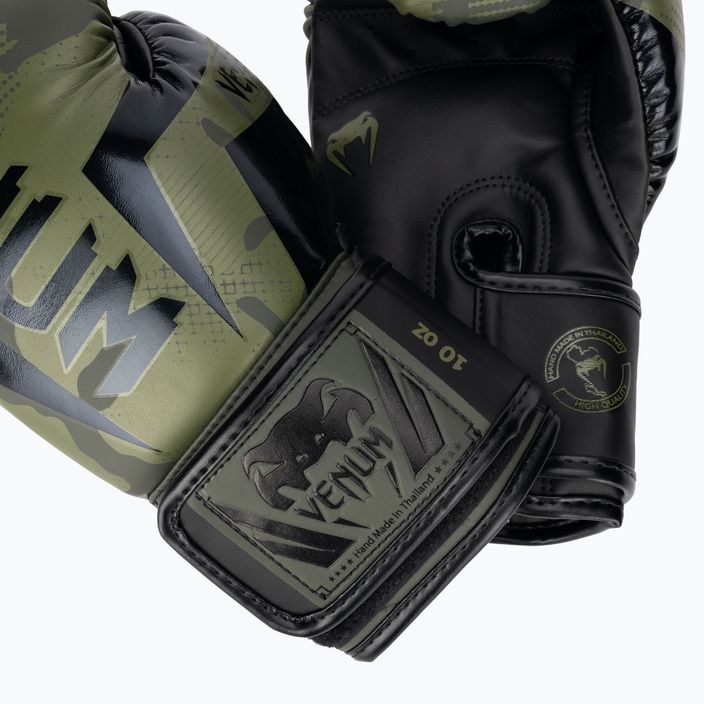 Boxerské rukavice  Venum Elite khaki camo 4