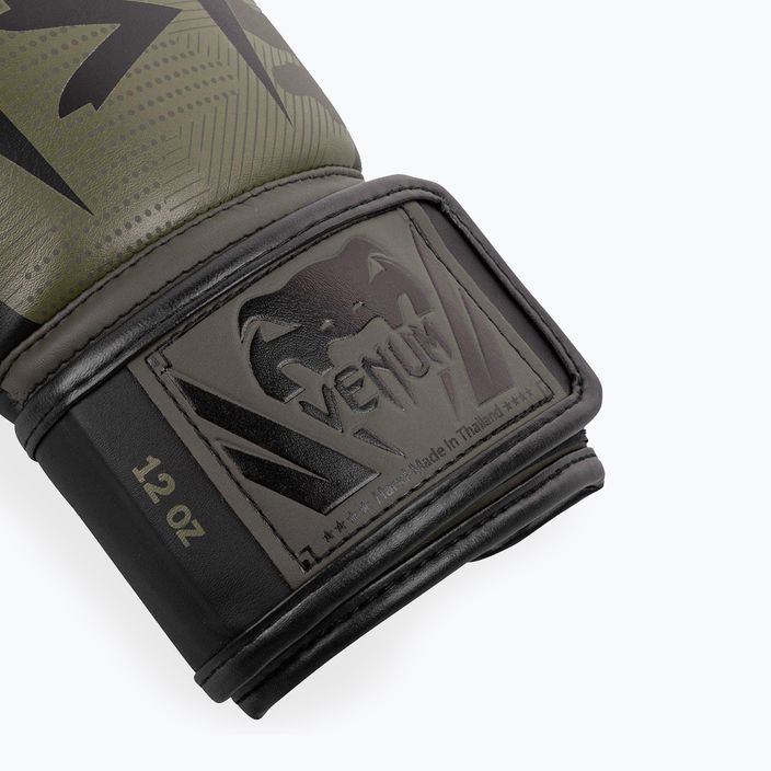 Boxerské rukavice  Venum Elite khaki camo 7