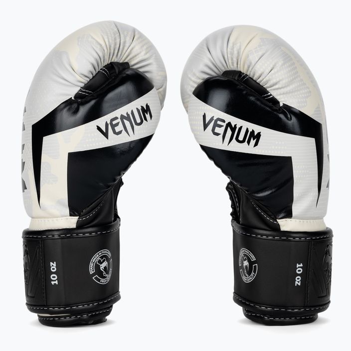 Boxerské rukavice  Venum Elite white/camo 3