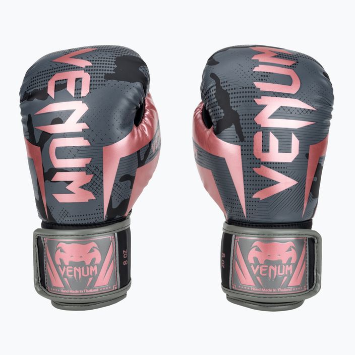 Pánské boxerské rukavice Venum Elite černo-růžové 1392-537