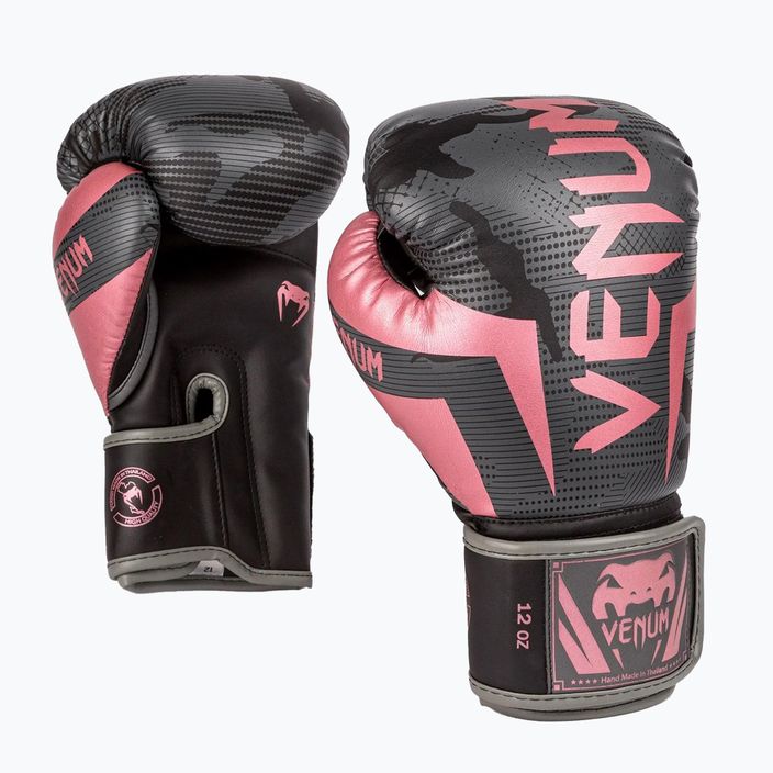 Pánské boxerské rukavice Venum Elite černo-růžové 1392-537 6