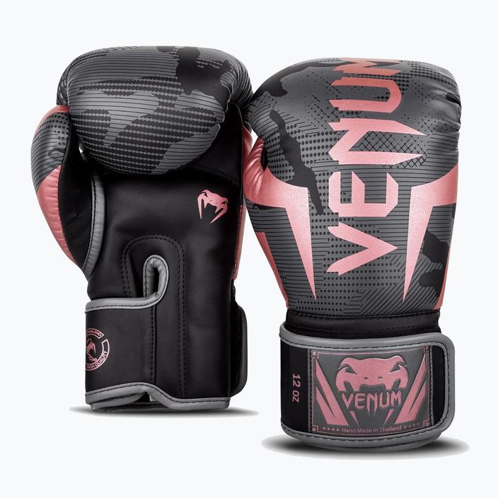 Pánské boxerské rukavice Venum Elite černo-růžové 1392-537 8