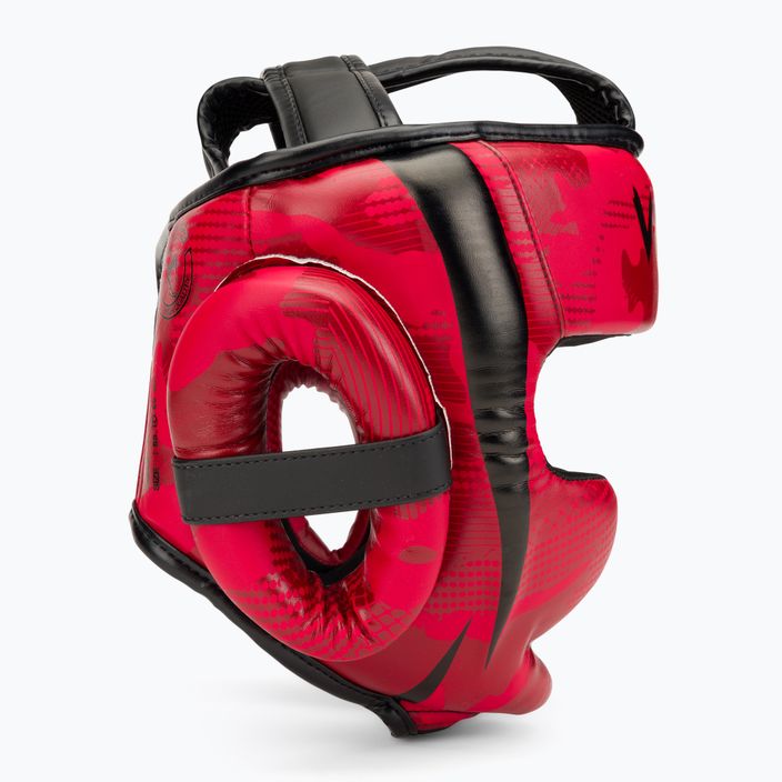 Červená kamuflážní boxerská helma Venum Elite 2