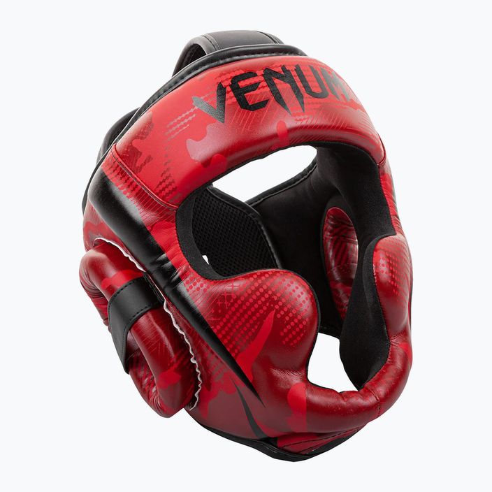 Červená kamuflážní boxerská helma Venum Elite 5