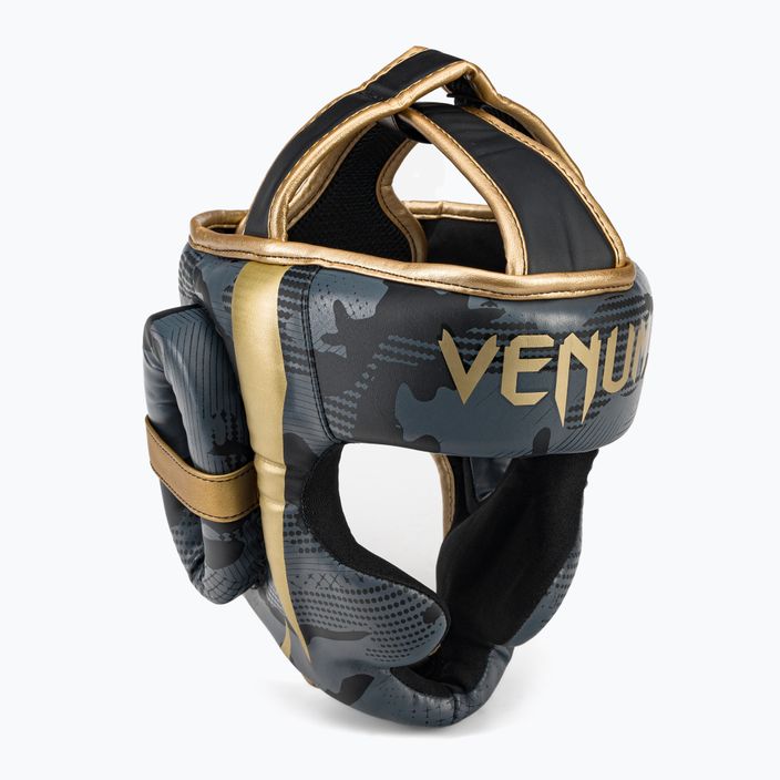 Boxerská helma Venum Elite šedozlatá VENUM-1395-535