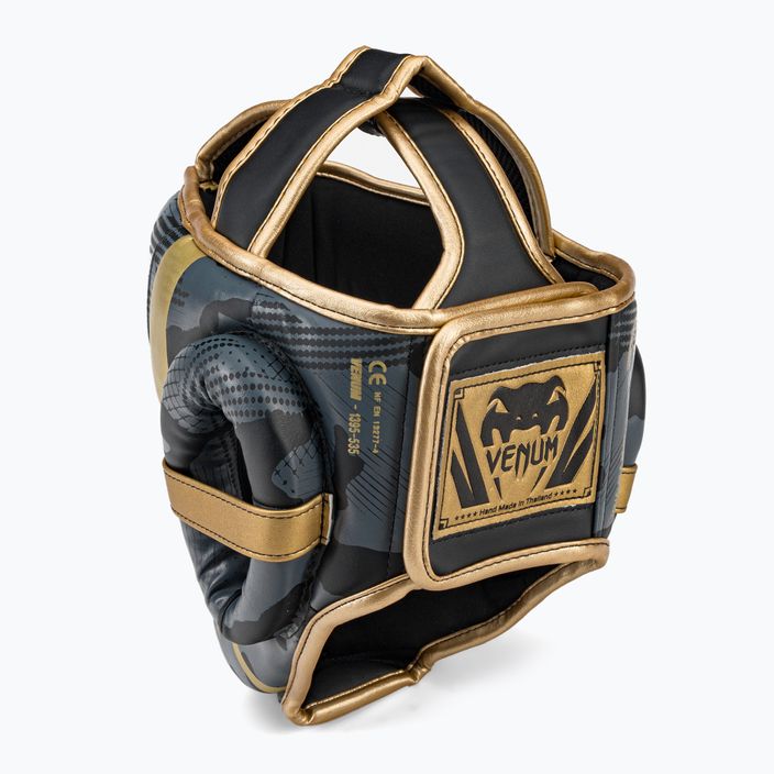 Boxerská helma Venum Elite šedozlatá VENUM-1395-535 3
