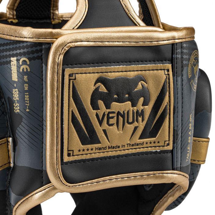 Boxerská helma Venum Elite šedozlatá VENUM-1395-535 4